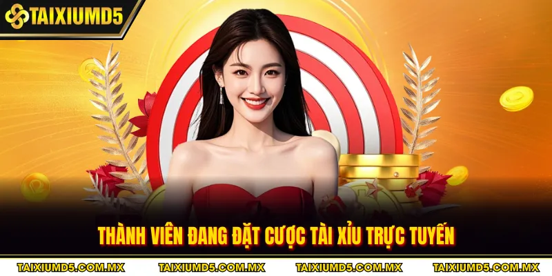 Thành viên đang đặt cược tài xỉu trực tuyến
